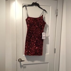 NWT‎ B. Darlin Size 11/12 Slim Red Dress
